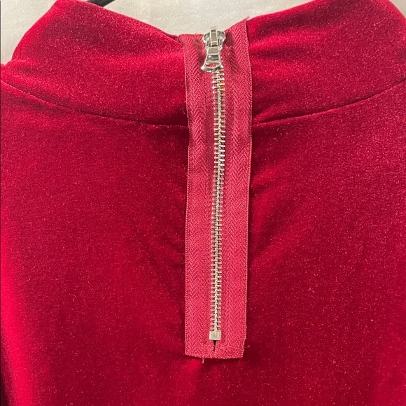 Torn by Ronny Kobo Crimson Velvet Blouse - Picture 12 of 13